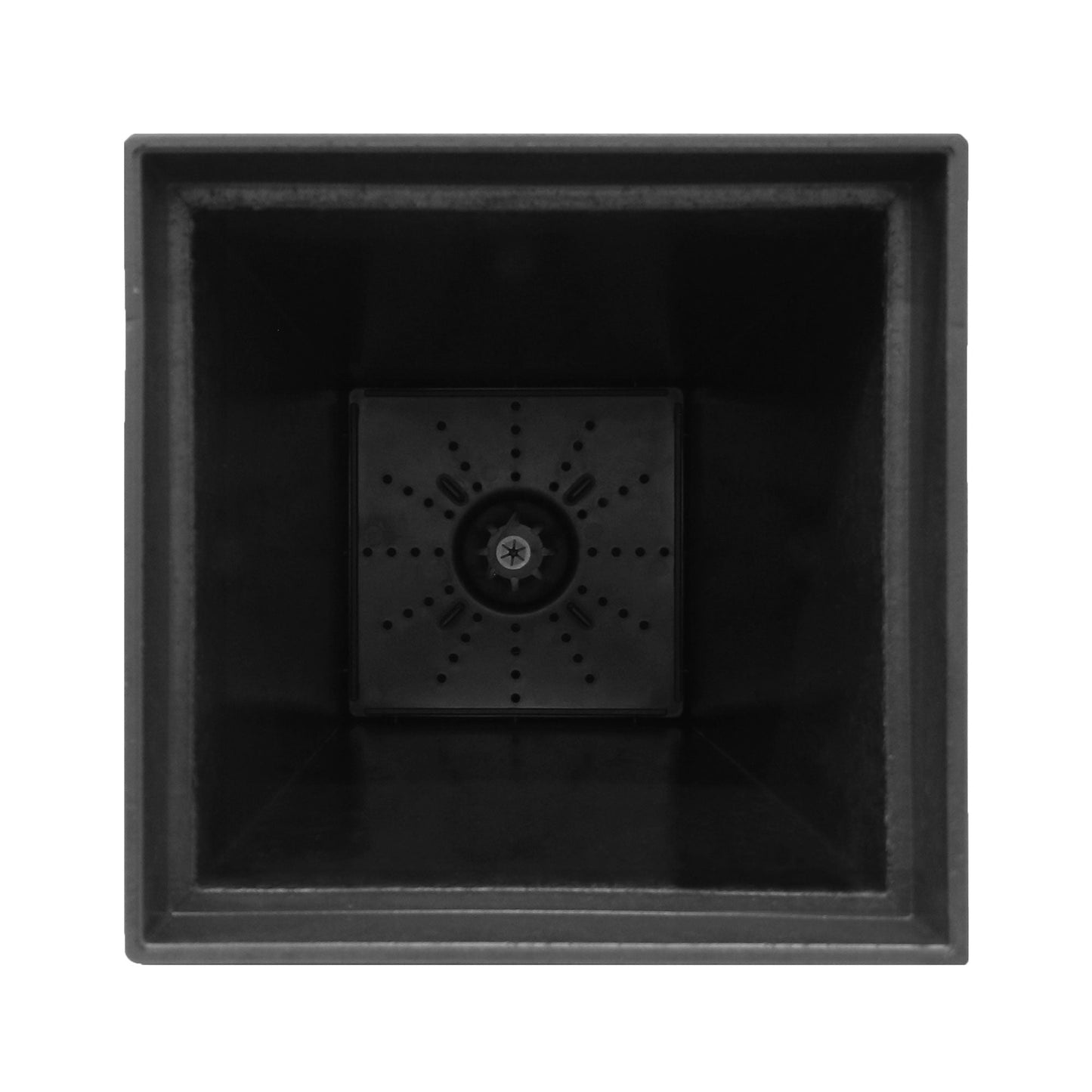 Tierra Verde Symphony Self Watering Square Planter, 15"W x 28"H, Black