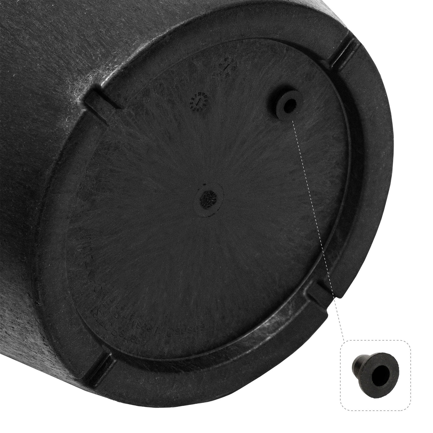 Tierra Verde 2 Pack Baritone Planter, Self Watering Pot, 18"W x 16"H, Black