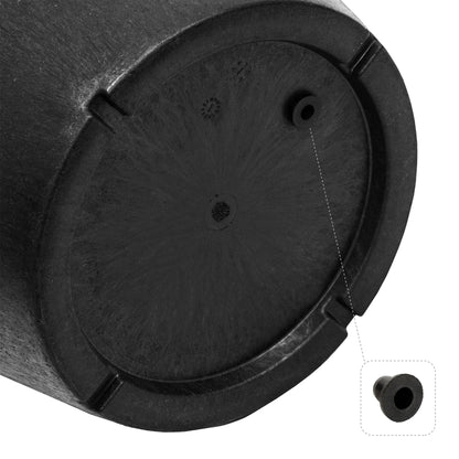 Tierra Verde 2 Pack Baritone Planter, Self Watering Pot, 18"W x 16"H, Black