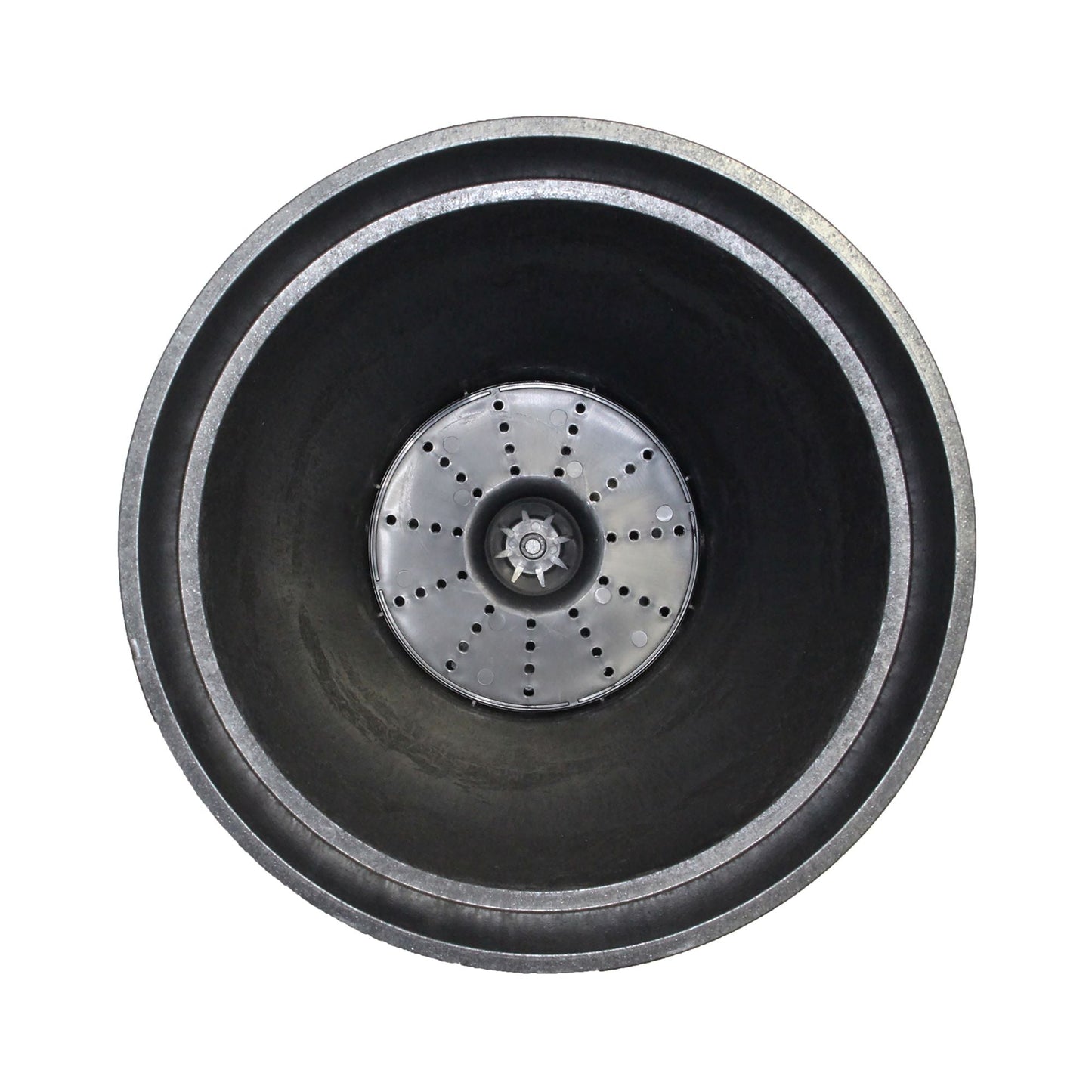 Tierra Verde 2 Pack Aria Round Planter, Self Watering Pot, 15"W x 26"H, Black