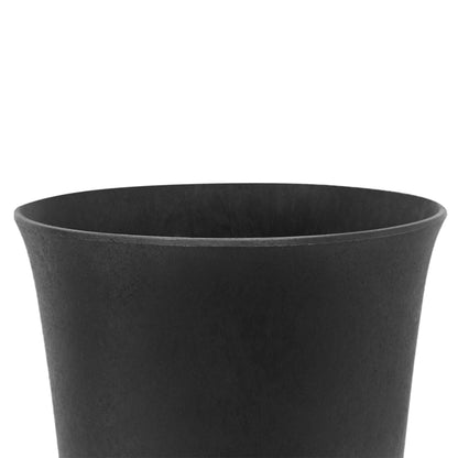 Tierra Verde Cadence Indoor Outdoor Self Watering Urn Planter, 14"W x 23"H Black