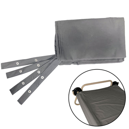 Disc-O-Bed L/XL Cot Sheet for Portable Folding Bed Systems and Camping, Grey