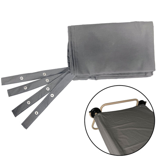 Disc-O-Bed L/XL Cot Sheet for Portable Folding Bed Systems and Camping, Grey