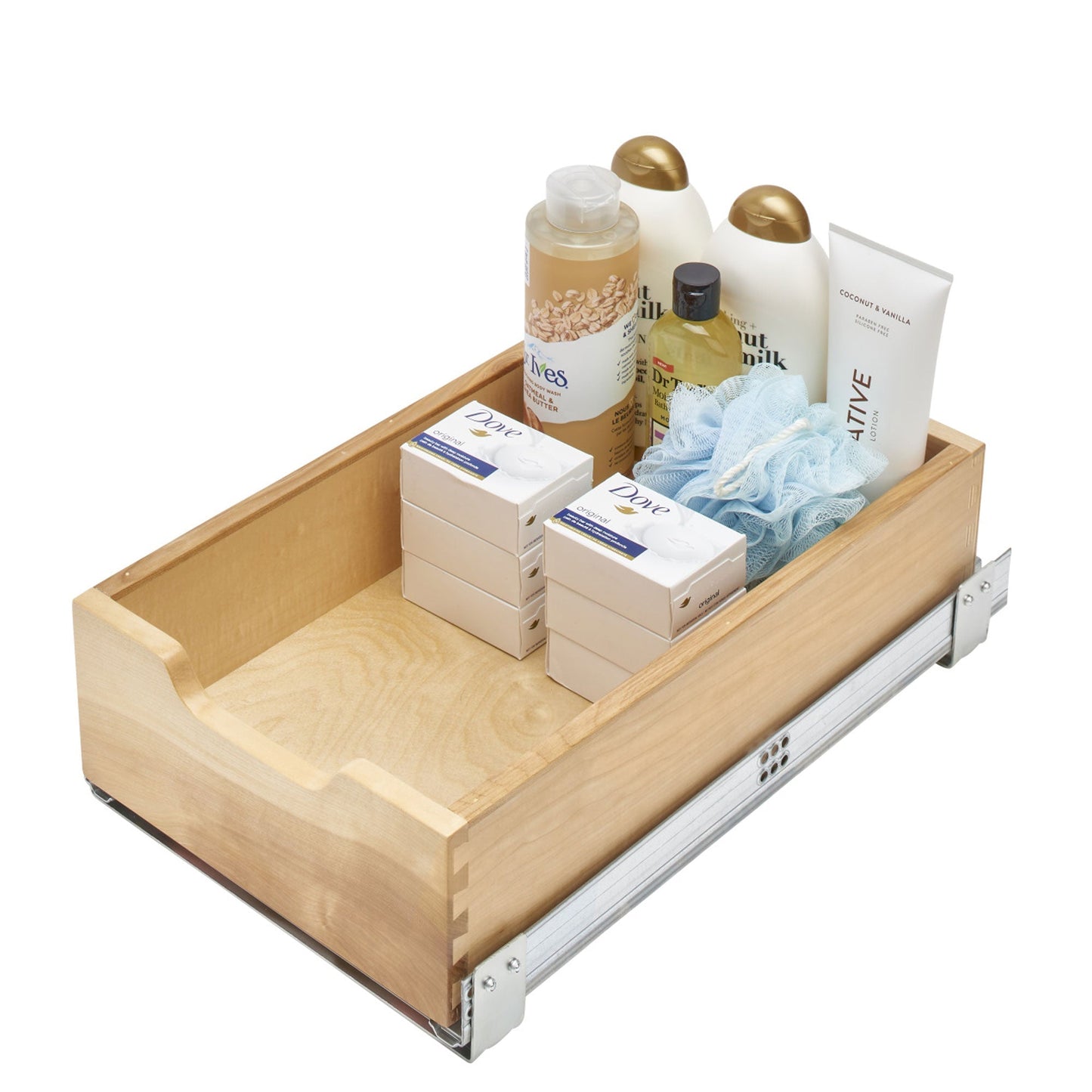 Rev-A-Shelf 11.71" Pullout Kitchen Cabinet Drawer w/ Soft-close, 4WDB-1219SC-1