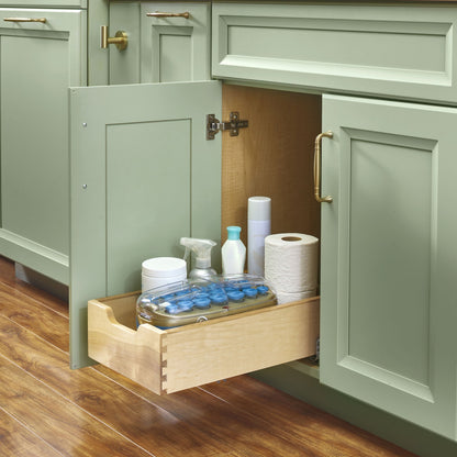 Rev-A-Shelf 11.71" Pullout Kitchen Cabinet Drawer w/ Soft-close, 4WDB-1219SC-1