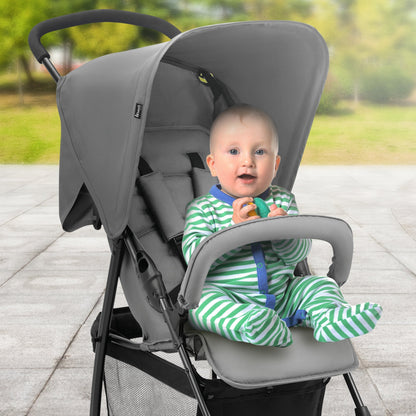 hauck Sport T13 Lightweight Compact and Foldable Stroller, Push Chair, Grey