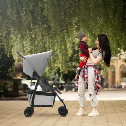 hauck Sport T13 Lightweight Compact and Foldable Stroller, Push Chair, Grey