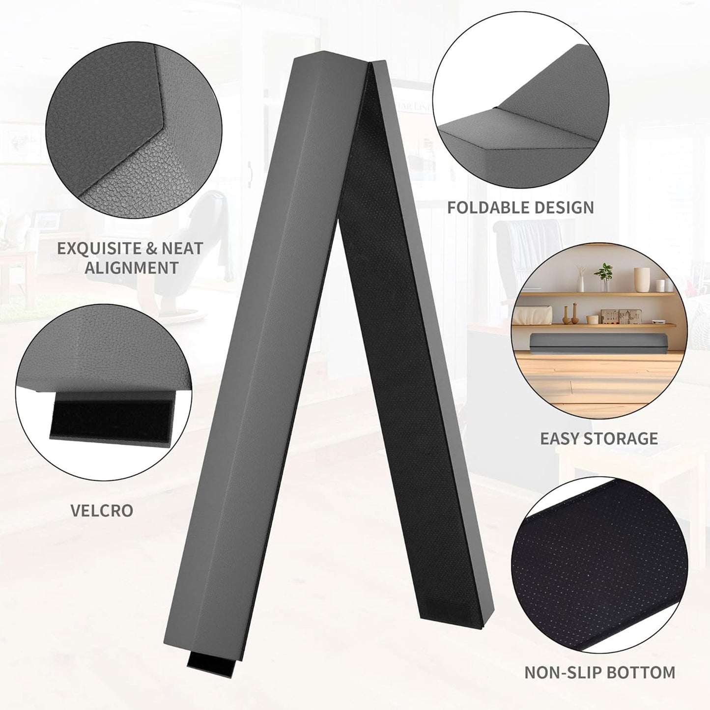 BalanceFrom Fitness All Purpose Mat with 8 Ft Balance Beam Gymnastic Set, Gray