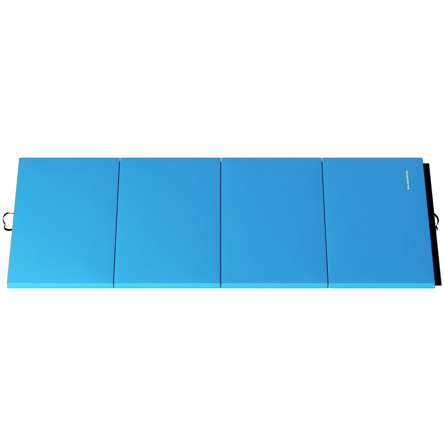 BalanceFrom Fitness All Purpose Mat with 8 Ft Balance Beam Gymnastic Set, Blue