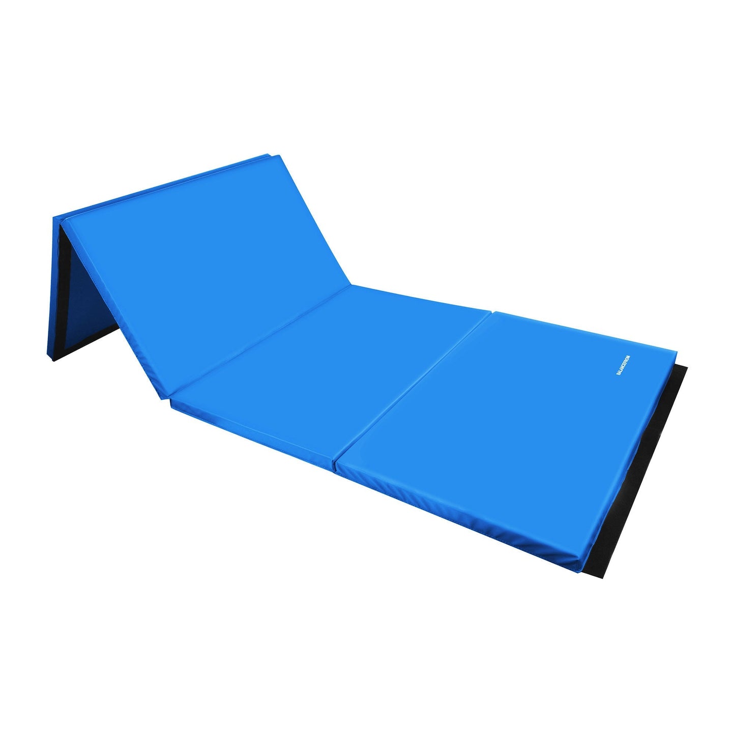 BalanceFrom Fitness All Purpose Mat with 8 Ft Balance Beam Gymnastic Set, Blue