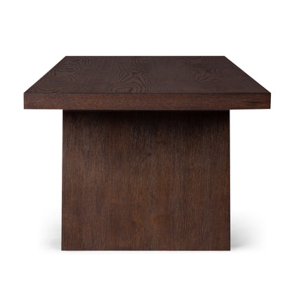 MARCELLA CONTEMPORARY WOODEN COFFEE TABLE IN AGED BROWN