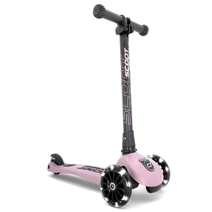 Scoot & Ride Stand-up Push Scooter for Children Ages 3-6, Highwaykick 3, Rose