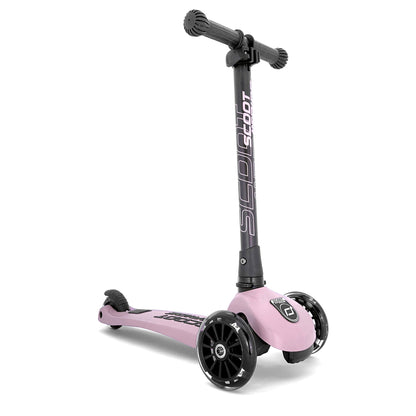 Scoot & Ride Stand-up Push Scooter for Children Ages 3-6, Highwaykick 3, Rose