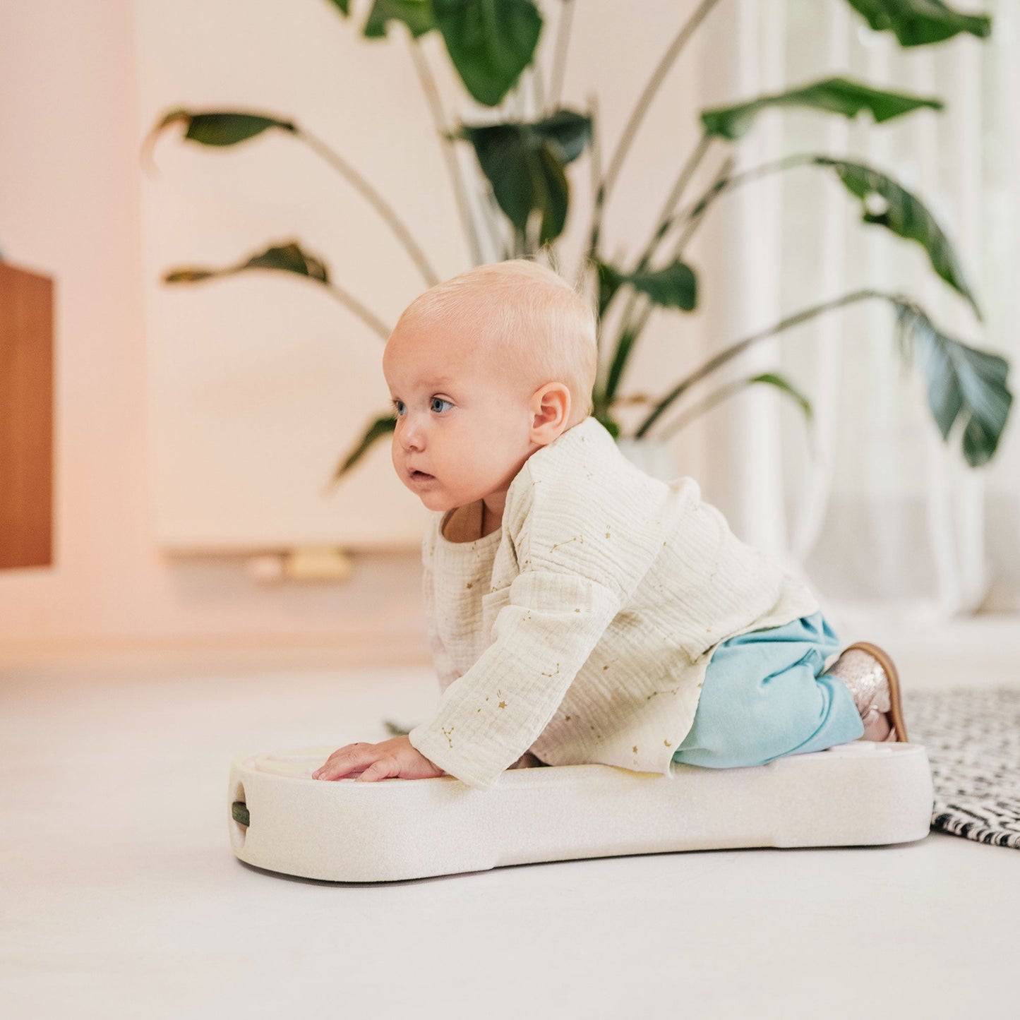 Scoot & Ride My First 3 in 1 Baby Walker, Ride On, & Scoot Board w/Storage, Sand