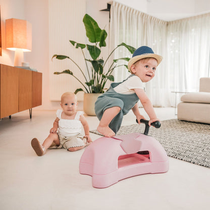 Scoot & Ride My First 3 in 1 Baby Walker, Ride On, & Scoot Board w/Storage, Rose