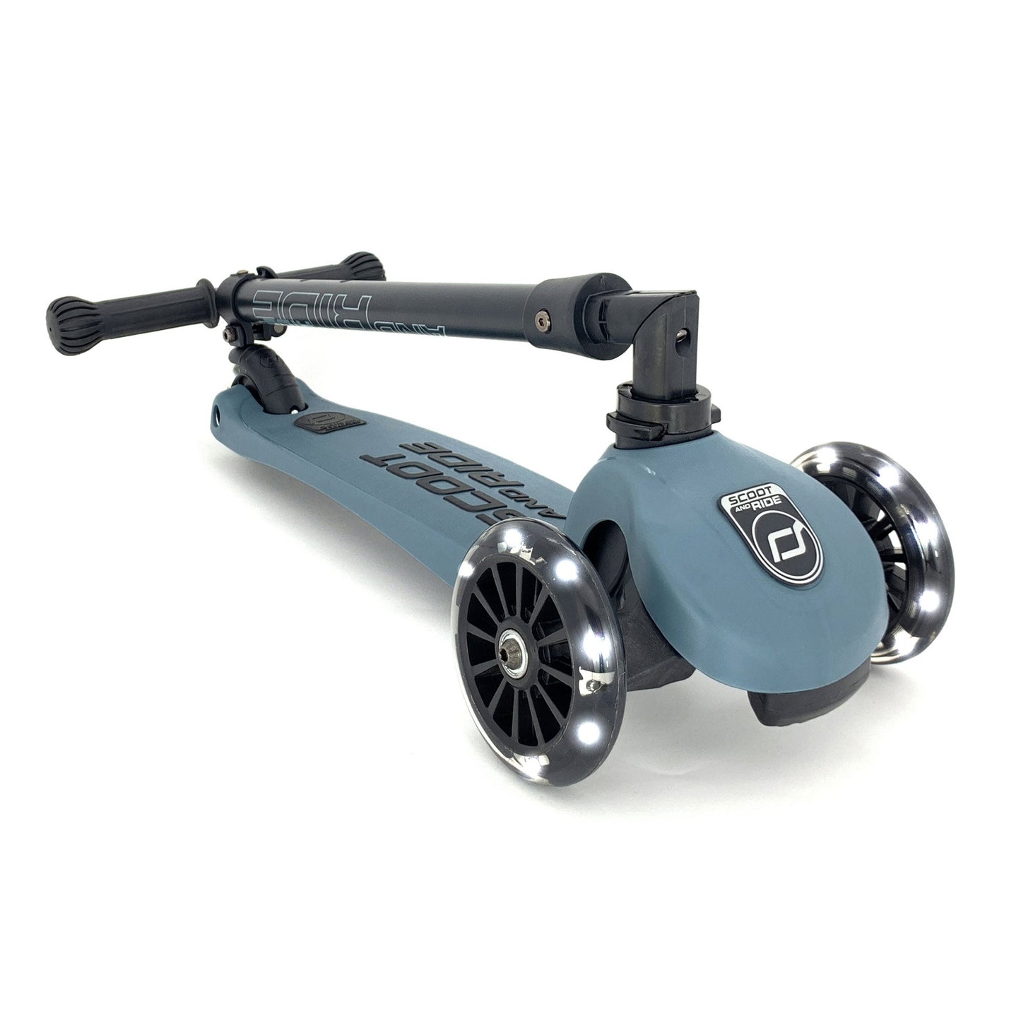 Scoot & Ride Stand-up Push Scooter for Children Ages 3-6, Highwaykick 3, Steel