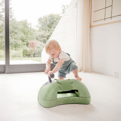 Scoot & Ride My First 3 in 1 Baby Walker, Ride On & Scoot Board w/Storage, Olive