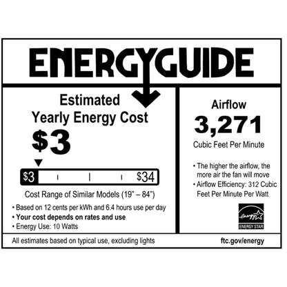 Delta Breez 52" Ceiling Fan with LED, Remote, Indoor/Outdoor, Benicia, White