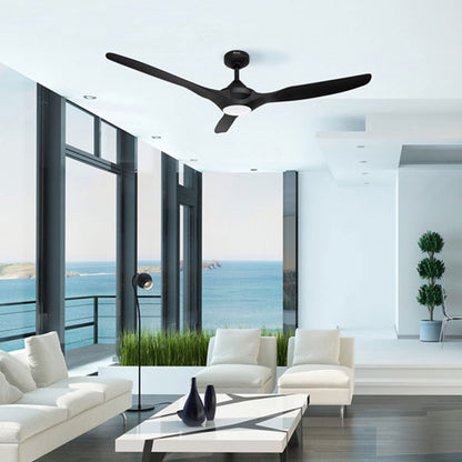 Delta Breez 52" Ceiling Fan with LED, Remote, Indoor/Outdoor, Benicia, White