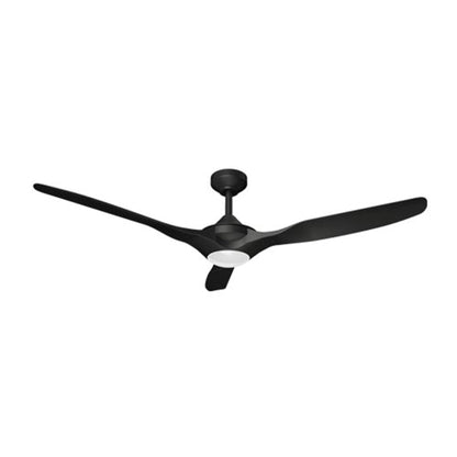 Delta Breez 52" Ceiling Fan with LED, Remote, Indoor/Outdoor, Benicia, Black