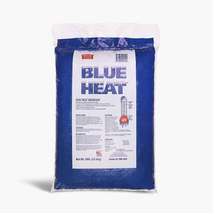 Blue Heat Ice Melt Pellets Deicer and Snow Removal for Driveway, 50 Pounds, BH50