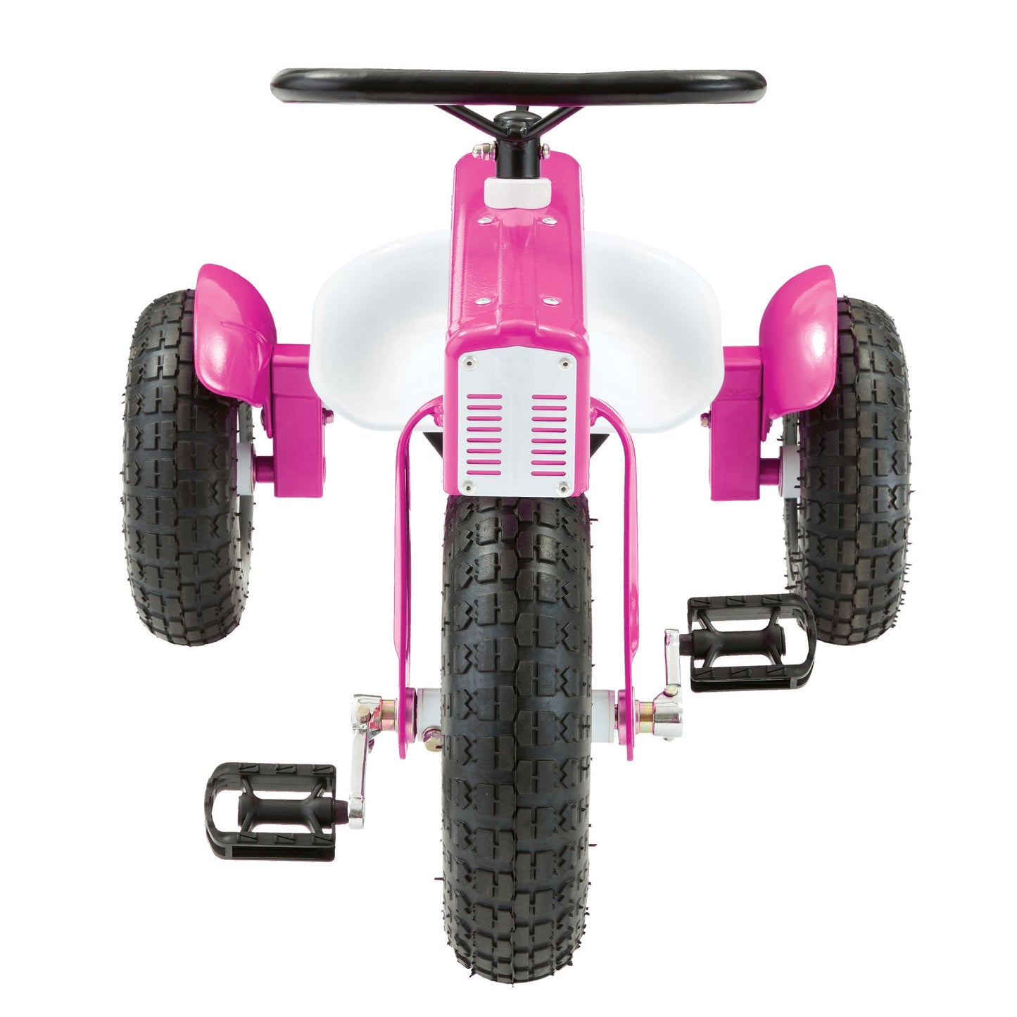 Tricam Outdoor Tractor Tricycle, 22" Steel Toddler Bike Kids Ride On Toy, Pink