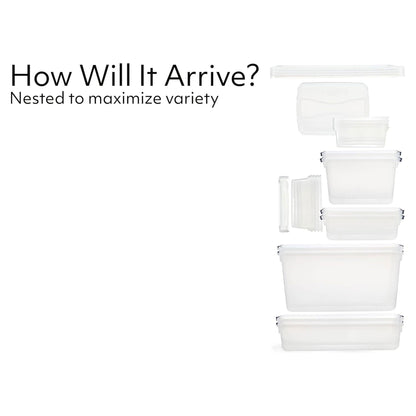 Rubbermaid 16 Pack Stackable Plastic Storage Bins with Snap Tight Lids, Clear