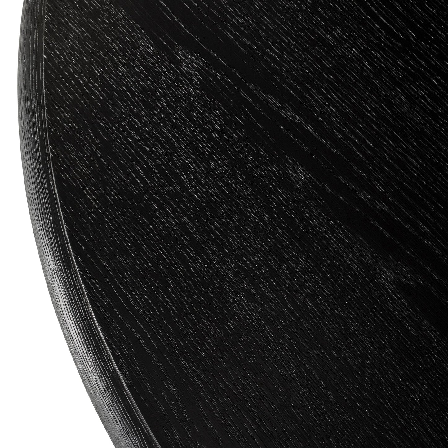 Zola Classical Round Wooden Dining Table in Antiqued Black Finish