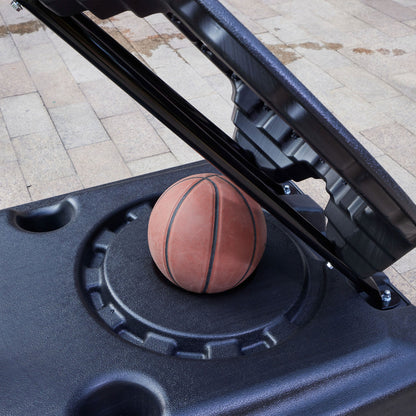 IE Sports Portable Basketball Hoop, Adjustable Height, 44" Backboard & Rebounder
