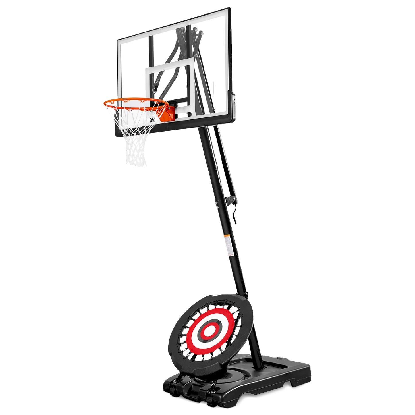 IE Sports Portable Basketball Hoop, Adjustable Height, 50" Backboard & Rebounder