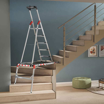 Hailo Adjustable Aluminum Work Platform TP2 Plus for Ladders & Stairs, Foldable
