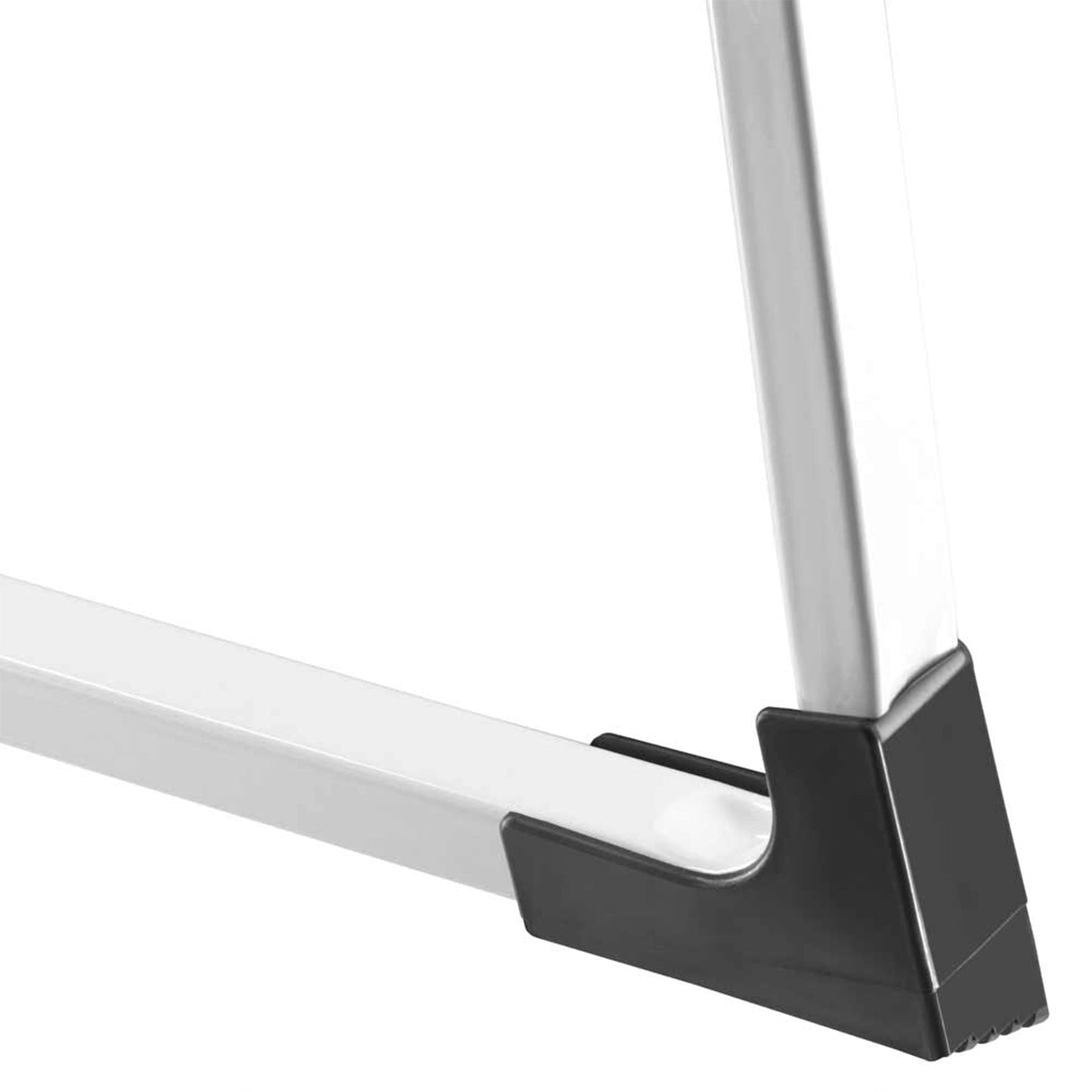 Hailo Folding Step Stool, Non-Slip 2 Step Steel Ladder for Home & Kitchen, White