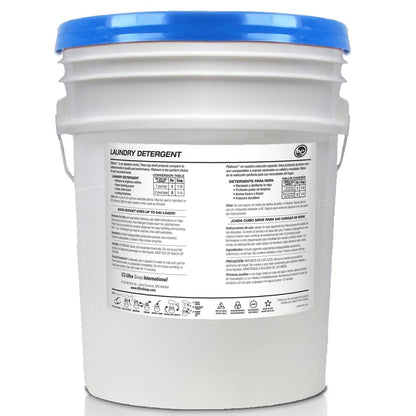 Ultra Fresh 6X Platinum Laundry Detergent, Fragrance Free + Dye Free, 5 Gallon