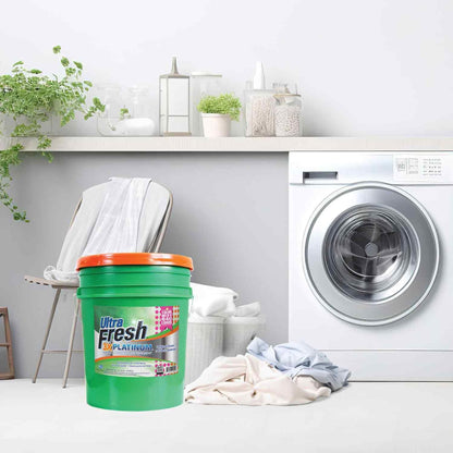 Ultra Fresh 3X Platinum Liquid Laundry Detergent with Fabric Softener, Green