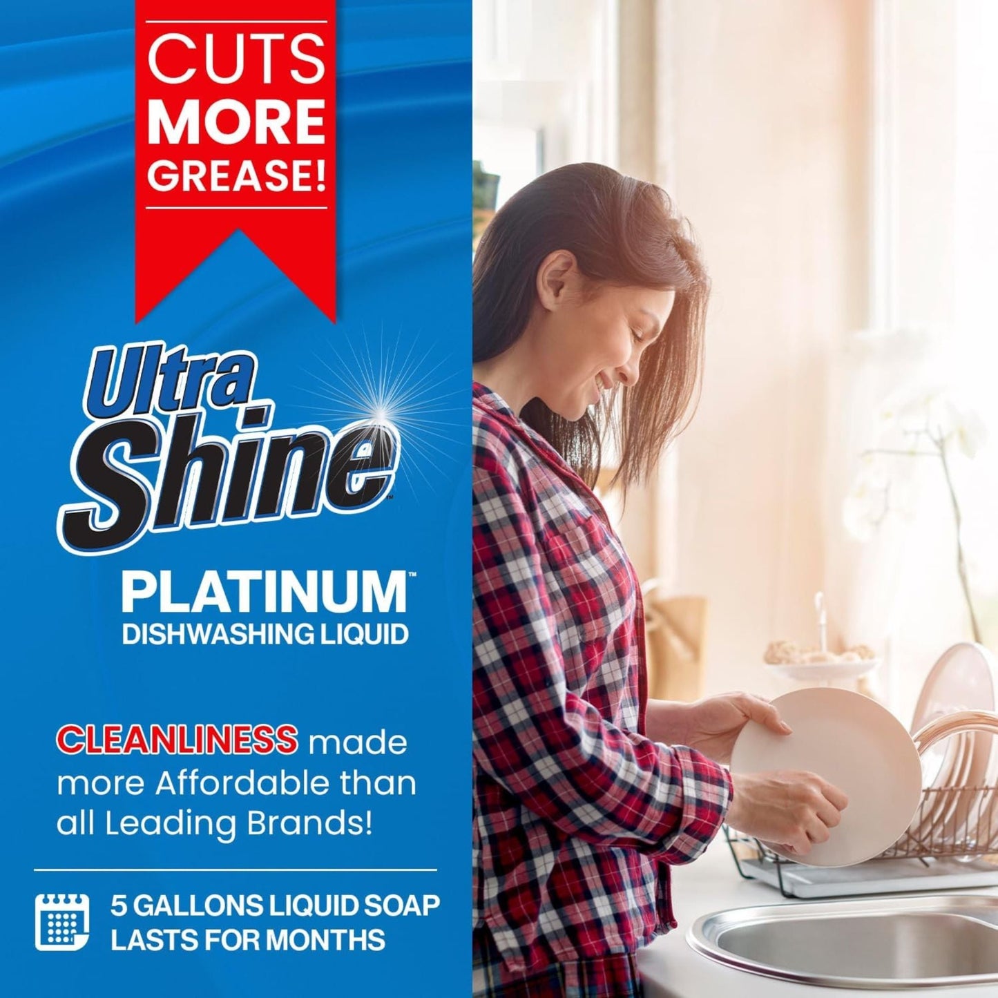 Ultra Fresh 6X Platinum Laundry Detergent Ultra Shine 3X Platinum Dish Wash Soap