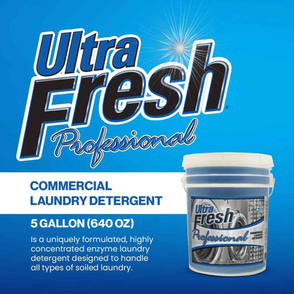 Ultra Fresh® Professional™ Commercial Laundry Detergent with Pump, 5 Gallons