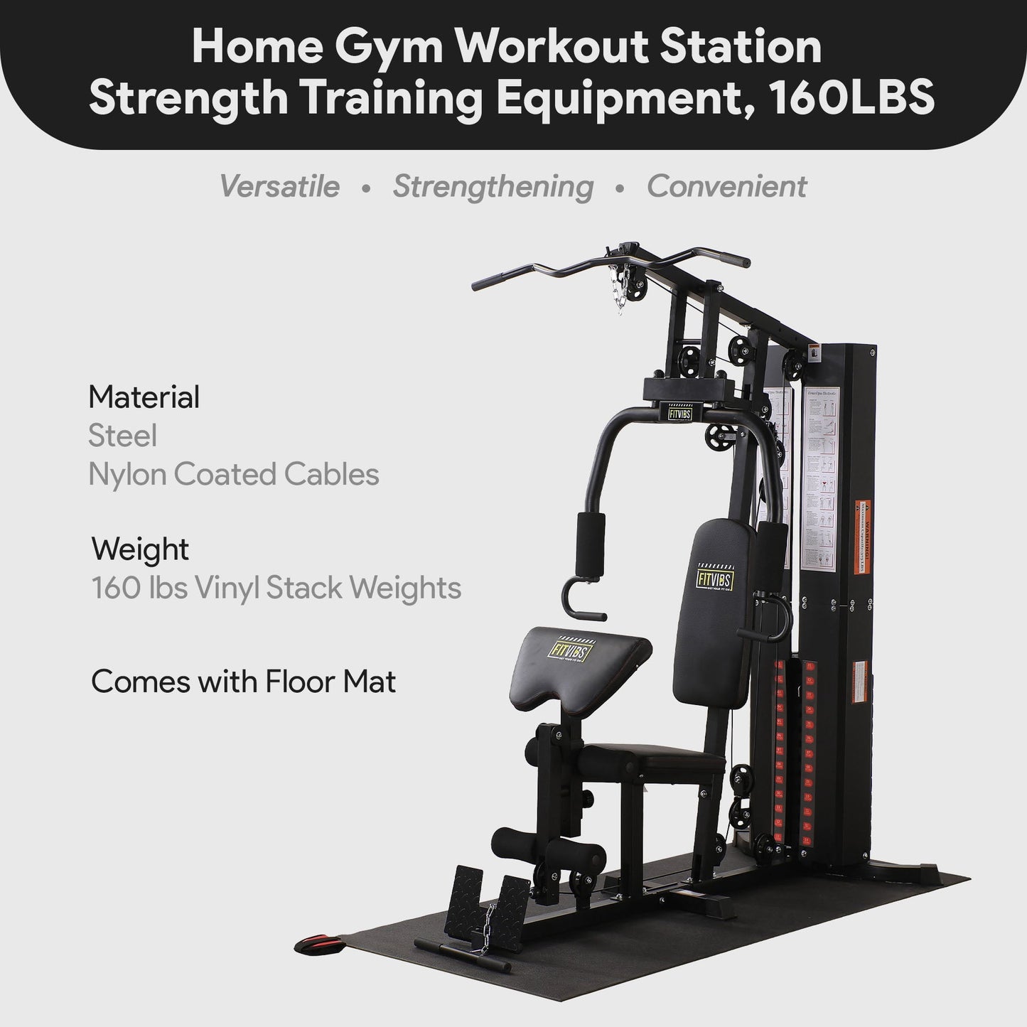 BalanceFrom Multifunctional Home Gym Workout Station Strength Training Equipment