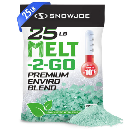 Snow Joe Melt Enviro Blend Ice/Snow Deicer, Pet-Friendly for Driveways, MELT25EB