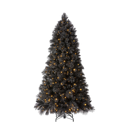 Home Heritage Rotating Tree Stand Base w/Snowdrift 6.5 Ft Pre-Lit Holiday Tree