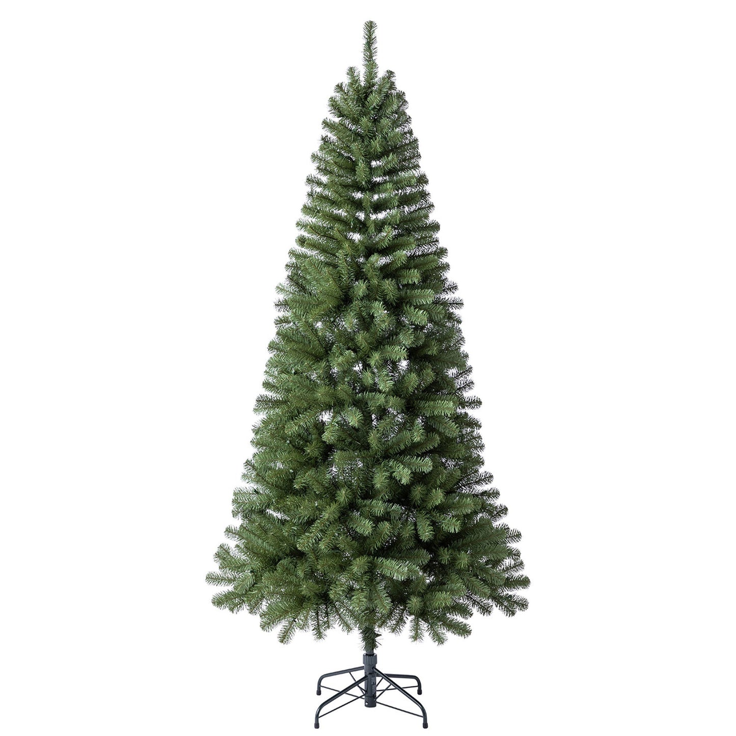 Home Heritage Rotating Tree Stand Base w/Brighampton Spruce 7' Pre-Lit Xmas Tree