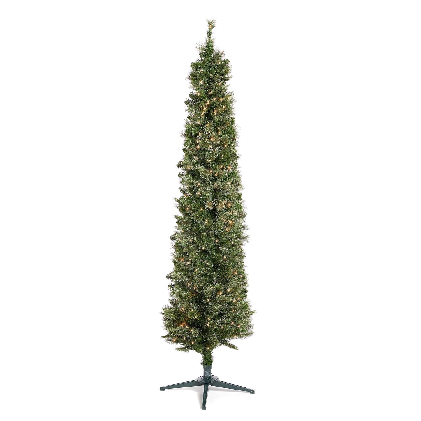 Home Heritage Rotating Tree Stand Base w/Stanley 7' Skinny Pencil Christmas Tree