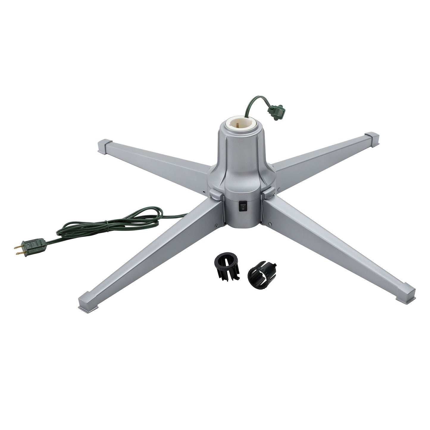 Home Heritage Rotating Tree Stand Base with Cascade Quick Set 5-Ft Pre-Lit Tree