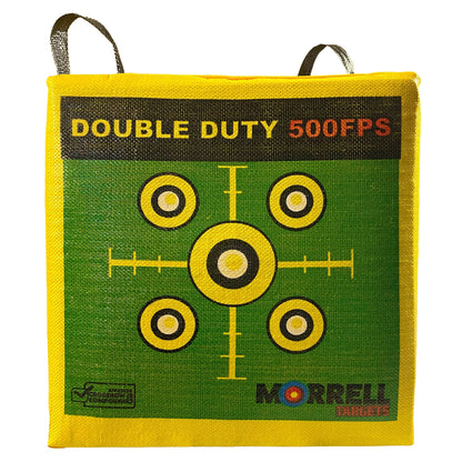 Morrell Targets 4-Sided Archery Target, Field Point Shooting Bag, Double Duty