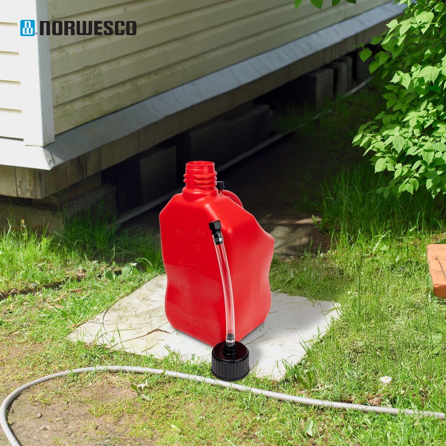 Bushman 4 Pack U-Jug Storage Jug, Portable Plastic Container, 5.5 Gal, Red - Find Fresh Goods