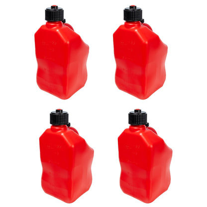 Bushman 4 Pack U-Jug Storage Jug, Portable Plastic Container, 5.5 Gal, Red - Find Fresh Goods