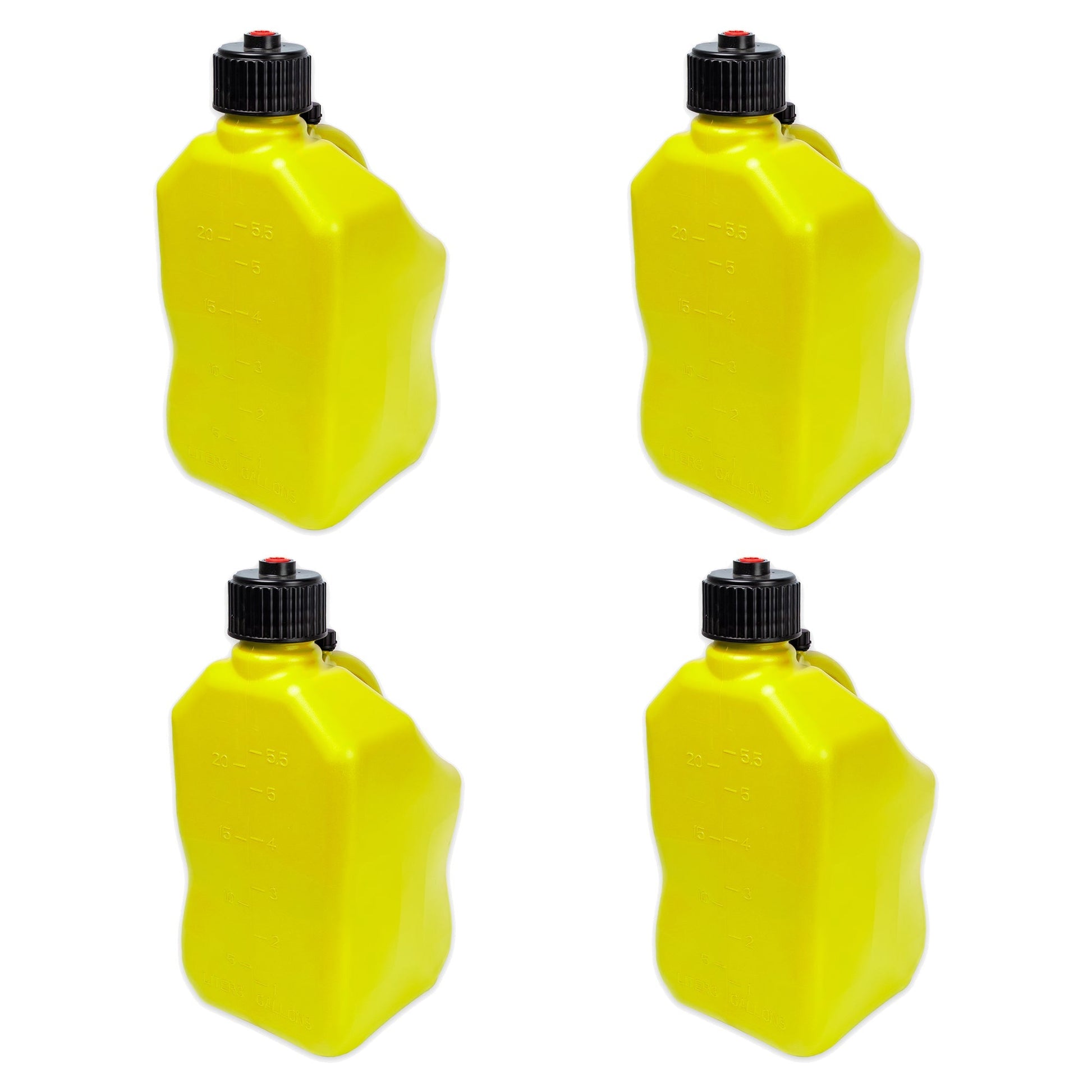 Bushman 4 Pack U-Jug Storage Jug, Portable Plastic Container, 5.5 Gal, Yellow - Find Fresh Goods