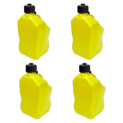 Bushman 4 Pack U-Jug Storage Jug, Portable Plastic Container, 5.5 Gal, Yellow - Find Fresh Goods