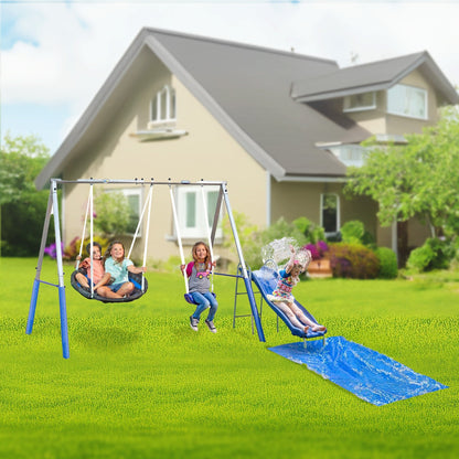 XDP Recreation Playtime Fun with Water Slide, Super Disc Swing and Swing Seat