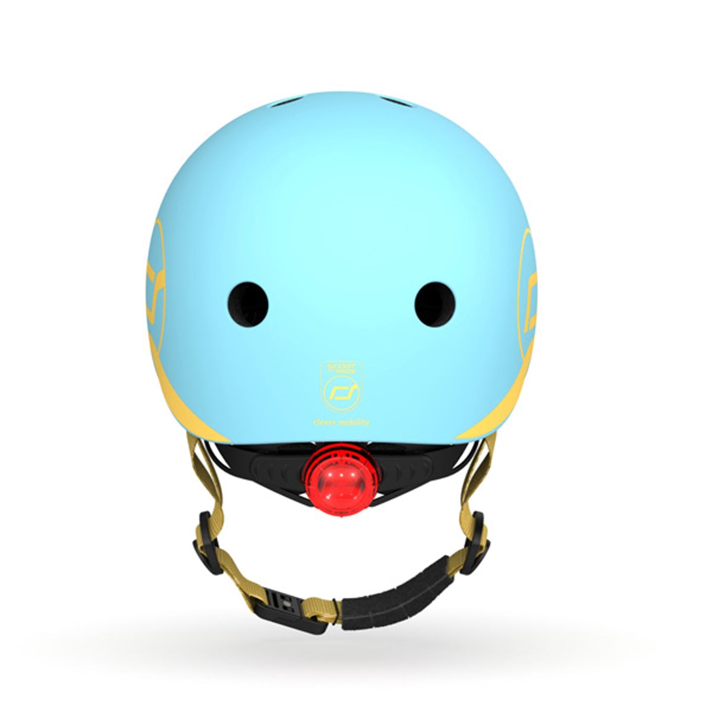 Scoot & Ride Toddler Kids Bike and Scooter Helmet with LED Light, XXS, Blueberry