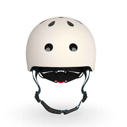 Scoot & Ride Toddler Kids Bike and Scooter Helmet with LED Light, XXS, Ash